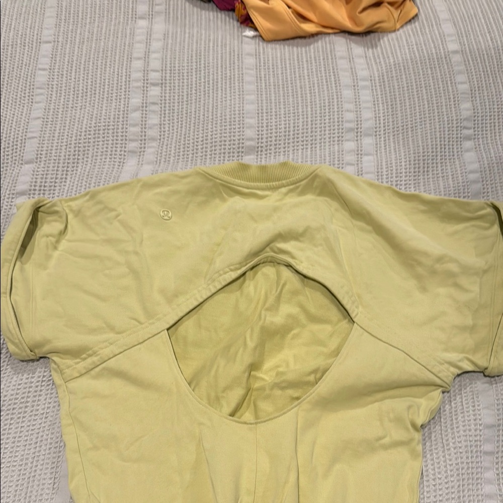 Never Worn Lululemon Yellow Women's Body Suit